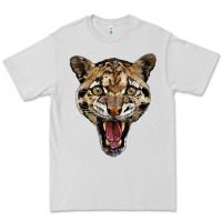 Dove Grey ocelot head Premium Tee - LillyAllenDesigns