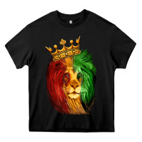 Black Juneteenth Lion King Heavy Core Tee - LillyAllenDesigns