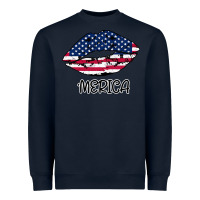 Navy American lip Heavyweight Sweatshirt - Bettercallsaul