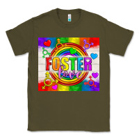 Army Green Foster Love LGBTQ+ Tumbler Classic Tee - BundleAndBundleShop
