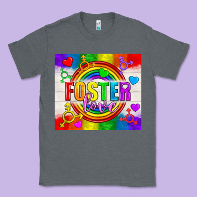 Foster Love Lgbtq+ Tumbler Classic Tee Designed By Bundleandbundleshop