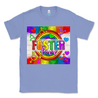 Colony Blue Foster Love LGBTQ+ Tumbler Classic Tee - BundleAndBundleShop