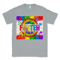 Heather Grey Foster Love LGBTQ+ Tumbler Classic Tee - BundleAndBundleShop