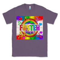 Lavender Foster Love LGBTQ+ Tumbler Classic Tee - BundleAndBundleShop