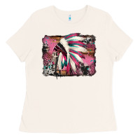Bone indian headdress valentine's day Ladies Tee - Jasminsmagicworld