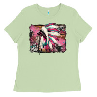 Matcha indian headdress valentine's day Ladies Tee - Jasminsmagicworld
