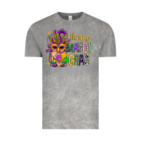 Cloud Rock Happy Mardi Gras With Gnome Vintage Tee - BundleAndBundleShop