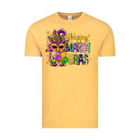 Vintage Mustard Happy Mardi Gras With Gnome Vintage Tee - BundleAndBundleShop
