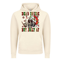 Vintage Artic Dead inside but jolly af Vintage Hoodie - NancyCooperArtShop