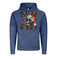 Vintage Denim Dead inside but jolly af Vintage Hoodie - NancyCooperArtShop