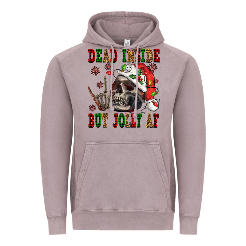 Dead Inside But Jolly Af Vintage Hoodie by NancyCooperArtShop | Teevron