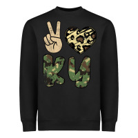 Black Peace Love Heavyweight Sweatshirt - Bettercallsaul