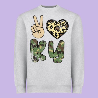 Peace Love Heavyweight Sweatshirt Designed By Bettercallsaul