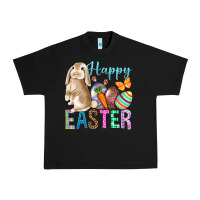 Black Happy Easter Bunny Urban Heavy Tee - BundleAndBundleShop