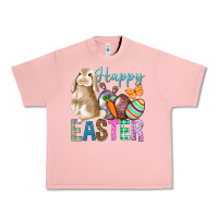 Salmon Happy Easter Bunny Urban Heavy Tee - BundleAndBundleShop