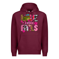 Burgundy love never fails with prince frog  olivia Premium Hoodie - OliviaCreatesArt