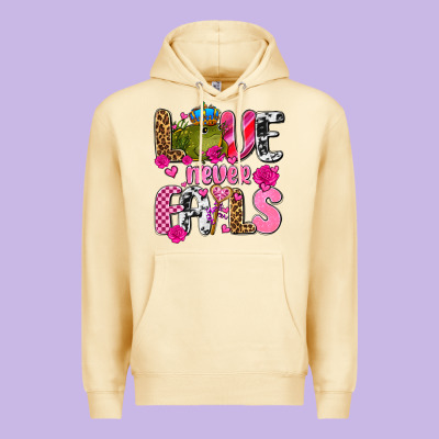 Love Never Fails With Prince Frog  Olivia Premium Hoodie Designed By Oliviacreatesart