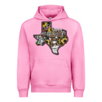 Fuchsia Pink Happy Easter Texas Urban Hoodie - CowhideDigitalArt