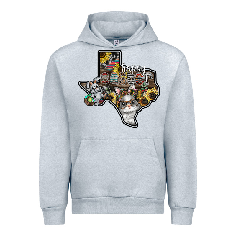 Happy Easter Texas Urban Hoodie by CowhideDigitalArt | Teevron