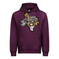 Mauve Wine Happy Easter Texas Urban Hoodie - CowhideDigitalArt
