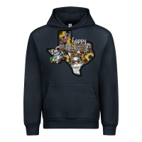 Navy Happy Easter Texas Urban Hoodie - CowhideDigitalArt