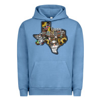 Pigment Pebble Blue Happy Easter Texas Urban Hoodie - CowhideDigitalArt