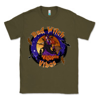 Army Green bad witch vibes Classic Tee - SublimationCraftShop