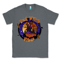 Charcoal Heather bad witch vibes Classic Tee - SublimationCraftShop