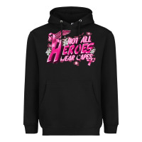 Black Not all heroes wear capes Cancer Awareness Heavyweight Hoodie - FaDigitalArtStudio