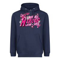Navy Not all heroes wear capes Cancer Awareness Heavyweight Hoodie - FaDigitalArtStudio