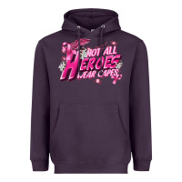 Plum Not all heroes wear capes Cancer Awareness Heavyweight Hoodie - FaDigitalArtStudio