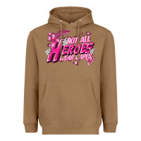 Toasted Coconut Not all heroes wear capes Cancer Awareness Heavyweight Hoodie - FaDigitalArtStudio