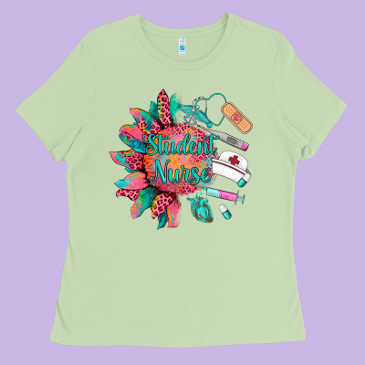 Western Student Nurse Medical Instruments Ladies Tee Designed By Barkaloodesign