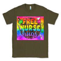 Army Green Free Nurse Hugs LGBTQ+ Tumbler Classic Tee - BundleAndBundleShop