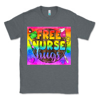 Charcoal Heather Free Nurse Hugs LGBTQ+ Tumbler Classic Tee - BundleAndBundleShop