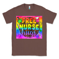Chestnut Free Nurse Hugs LGBTQ+ Tumbler Classic Tee - BundleAndBundleShop