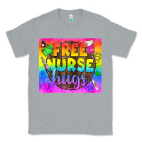 Heather Grey Free Nurse Hugs LGBTQ+ Tumbler Classic Tee - BundleAndBundleShop