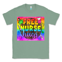 Sage Free Nurse Hugs LGBTQ+ Tumbler Classic Tee - BundleAndBundleShop