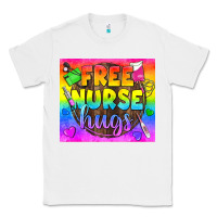 White Free Nurse Hugs LGBTQ+ Tumbler Classic Tee - BundleAndBundleShop