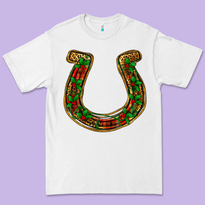 Christmas Horseshoe Premium Tee Designed By Jasminsmagicworld