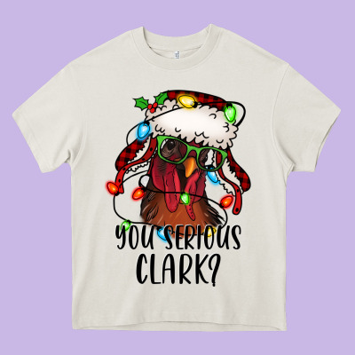 You Serious Clark Christmas Vacation Rooster Heavy Core Tee Designed By Jasminsmagicworld