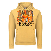 Vintage Mustard Thankful Grateful Blessed Vintage Hoodie - MaliasSmallBusiness