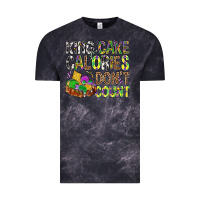 Cloud Black King Cake Calories Don't Count Mardi Gras Vintage Tee - BundleAndBundleShop