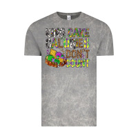 Cloud Rock King Cake Calories Don't Count Mardi Gras Vintage Tee - BundleAndBundleShop