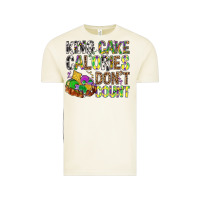 Vintage Arctic King Cake Calories Don't Count Mardi Gras Vintage Tee - BundleAndBundleShop