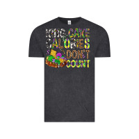Vintage Black King Cake Calories Don't Count Mardi Gras Vintage Tee - BundleAndBundleShop