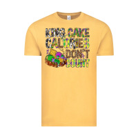 Vintage Mustard King Cake Calories Don't Count Mardi Gras Vintage Tee - BundleAndBundleShop