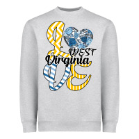 Heather Grey Love West Virginia Heavyweight Sweatshirt - Bettercallsaul