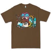 Cacao western sunflower gemstone nurse Premium Tee - JahusDesignShop