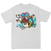 Dove Grey western sunflower gemstone nurse Premium Tee - JahusDesignShop